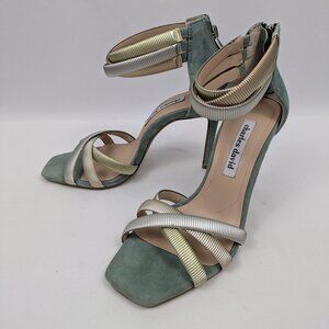 Charles David Women's Blue Electra Sandals Stiletto Suede Heels - NWOT